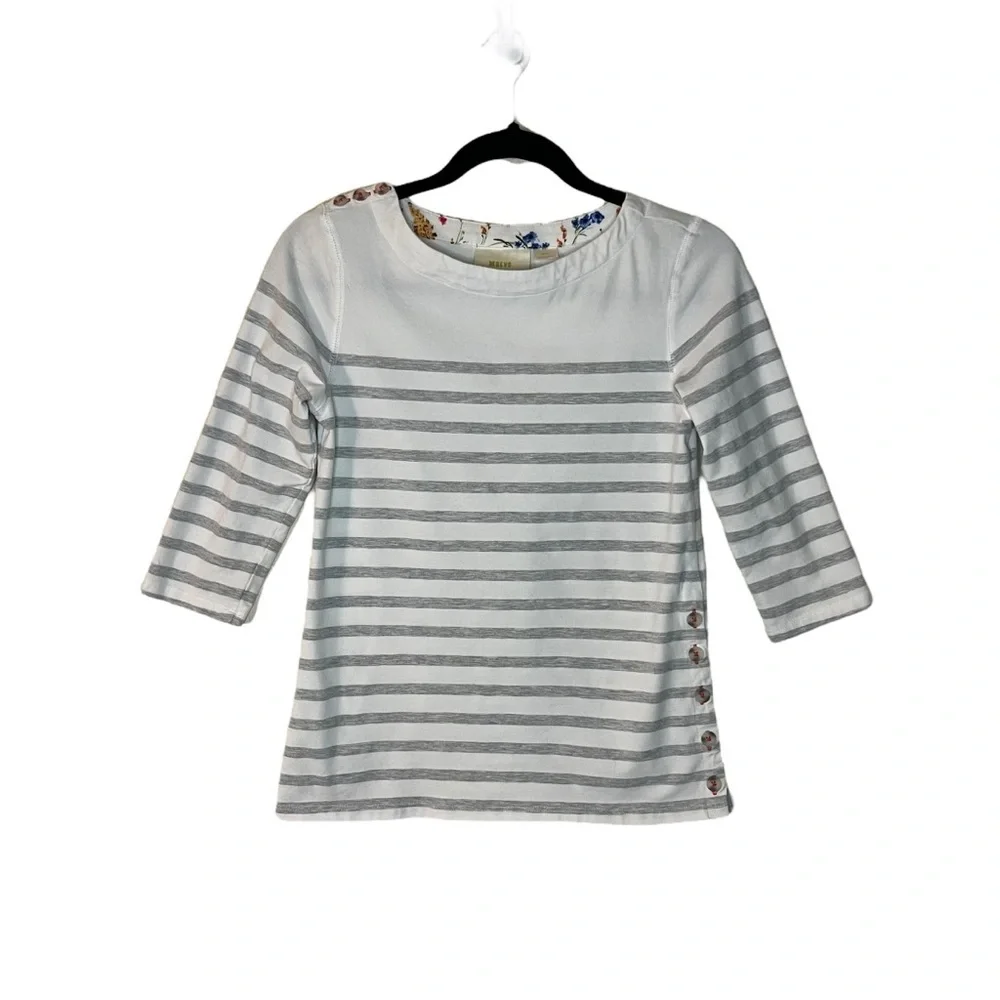 Maeve by Anthropologie striped button-detail top size XS - Picture 10 of 12